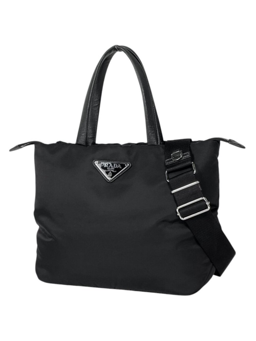 Prada Handbag 2-Way Nylon Nero